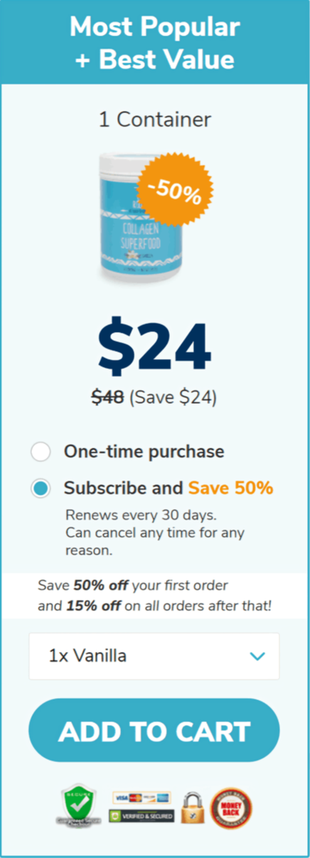 Collagen Superfood offer price